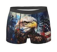 Bandiera Americana Mimetica Aquila Astratta Uomo Slip Mutande Elastico Boxer Shorts Traspiranti Boxer Slip S