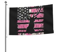 Bandiera americana mimetica per caccia al cervo, bandiera mimetica rosa, resistente alle intemperie per dormitori all'aperto, colori vivaci resistenti alle intemperie, bandiere di benvenuto con occhie