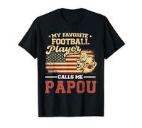 Bandiera americana "My Favorite Football Player Calls Me Papou" Maglietta