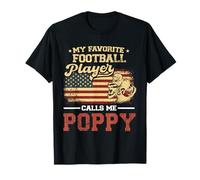 Bandiera americana "My Favorite Football Player Calls Me Poppy Maglietta