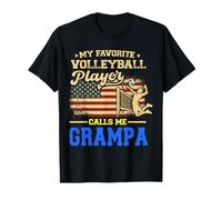 Bandiera americana "My Favorite Volleyball Player Calls Me Grampa" Maglietta