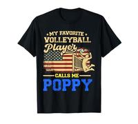 Bandiera americana "My Favorite Volleyball Player Calls Me Poppy Maglietta