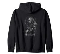 Bandiera Americana norrena Shieldmaiden Axe Warrior Felpa con Cappuccio