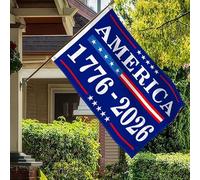 Bandiera americana per il 250° anniversario, bandiere americane per esterni, 9 x 1,5 m, bandiere e striscioni da giardino resistenti, decorazioni per il 4 luglio, bandiera USA 1776-2026 250°