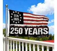 Bandiera americana per il 250° anniversario, bandiere americane per esterni, 9 x 1,5 m, bandiere e striscioni da giardino resistenti, decorazioni per il 4 luglio, bandiera USA 1776-2026 250°
