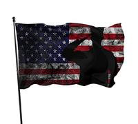 Bandiera americana per il giorno dei veterani, bandiera del soldato orgoglioso che saluta, 3x5 piedi, con due occhielli in ottone, doppia cucitura, colore vivido, anti-scolorimento