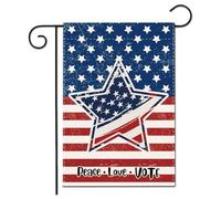 Bandiera americana personalizzata,Banner personalizzato a doppia faccia,Bandiera in stile americano da giardino, in mostra il fascino del patriottismo americano