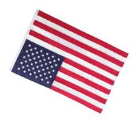 Bandiera Americana Ricamata da Esterno 4x6 Piedi Oxford | Stelle Ricamate, Strisce Cucite e Occhielli, Colori Vividi Resistenti, per Giardino e Festa del 4 Luglio