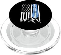 Bandiera americana Snowboard Mountain Snowboarder PopSockets PopGrip per MagSafe