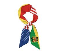 Bandiera americana, statunitense e della Repubblica del Congo, sciarpa per capelli in raso da donna, bandana, foulard, sciarpe per il collo traspiranti e leggere per lei e sua moglie, raso per capell