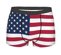 Bandiera Americana Uomo Boxer Shorts Leggeri Underwear Aderenti Slip Mutande Comfort Boxer Slip M
