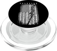 Bandiera americana vichinga vintage USA rune Lightning Valhalla PopSockets PopGrip per MagSafe