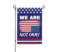 Bandiera americana "We AreOk" capovolta, bandiera da giardino 28x40, divertente cartello "We AreOk" per giardino, bandiera da casa, senza supporto, bifacciale
