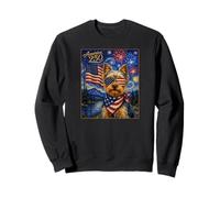 Bandiera Americana Yorkshire Terrier Art America 250 4 luglio Felpa
