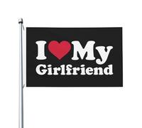Bandiera "Amo la mia ragazza", 3x5 piedi, decorazione per esterni, per casa e giardino.