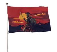 Bandiera Ancient Greek Spartan Bandiera Militare Colori Vivaci Decorazione Striscione All'Aperto, Per Feste Estive, Eventi, Feste Strada, 90x150cm