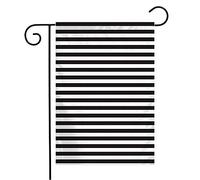Bandiera Anmbsk Pattern Color Contemporary Black Different Blank White Texture Stripe Bandiera Della Brezza Decorazione Striscione All'Aperto, Per Balcone, Giardino, Celebrazioni, 30x45cm