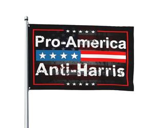 Bandiera anti-Harris "Kamala Harris Sucks" 4X6 piedi, resistente ai raggi UV, resistente allo sbiadimento e con occhielli, per giardino e cortile, per esterni