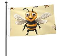 Bandiera ape miele 2x3 ft stampa su entrambi i lati bandiera da giardino bandiere di benvenuto per esterni bandiera della casa segni banner all'aperto per interni cortile decorazione vacanza