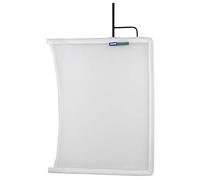 Bandiera aperta KUPO KT-2436OSWB 24″x36″ (60x90 cm), Single White Bobbin (Rete singola bianca) con telaio in acciaio inox e attacco standard da 10 mm