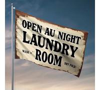 Bandiera aperta per lavanderia con scritta "For the Boys" (lavanderia), asciugare, piegare di notte, per camera da letto, camera da letto, dormitorio, 152 x 244 cm