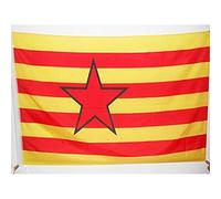 BANDIERA ARAGONA INDIPENDENTISTA 150x90cm - BANDIERA ARAGÓN NAZIONALISTA 90 x 150 cm foro per asta - AZ FLAG