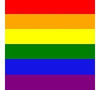 BANDIERA ARCOBALENO 50x50cm - BANDANA GAY - RAINBOW FLAG 50 x 50 cm - AZ FLAG