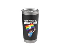 Bandiera arcobaleno dell'attivista per i diritti gay del mese di sostegno dell'LGBTQ Pride Bicchiere termico in acciaio inox doppia parete
