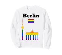 Bandiera Arcobaleno di Colore del Gay Pride di Berlino Felpa