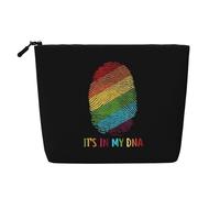 Bandiera arcobaleno LGBT Gay Pride, è nella mia impronta digitale. Borse per il trucco da viaggio con cerniera e borsa per cosmetici per donne.
