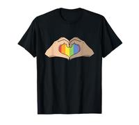 Bandiera Arcobaleno Love Uguaglianza Lgbtq Gay Lesbiche Maglietta