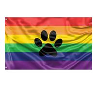 Bandiera Arcobaleno Pelosa Dell'Orgoglio Garden Flag Con 2 Occhielli Bandiere Da Giardino Durevole Bandiera Da Cortile Per Interni Patio Esterni 90X150 Cm