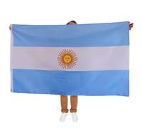 Bandiera Argentina 90x150 cm - Bandera Argentina in 100% poliestere, 100 denari, decorazione ed eventi sportivi. Con la nazionale argentina per la Coppa del Mondo 2026