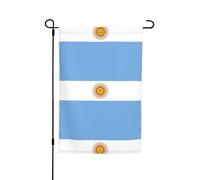 Bandiera argentina Bandiera decorativa da giardino 30,5 x 45,7 cm, 100% fibra di poliestere, tessuto spesso, universale per tutte le stagioni