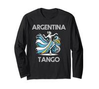 Bandiera argentina, mese del patrimonio ispanico, ballerina di tango femminile Maglia a Manica