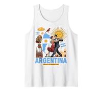 Bandiera Argentina Outfit Idea Per Le Donne Radici Argentine Canotta