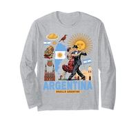 Bandiera Argentina Outfit Idea Per Le Donne Radici Argentine Maglia a Manica