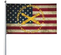 Bandiera Army - Us Army Field Artillery Combat Veteran Stagione Bandiera 2 Occhielli Metallici Rinforzata Striscione All'Aperto, Per All'Aperto Al Coperto, Feste Estive, Eventi, 90x150cm