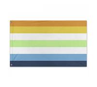 Bandiera Aroace Agender Pride Con 2 Occhielli Bandieradacortile Robuste Bandiere Giardino Per Festa Cortile Esterni 3X5 Ft