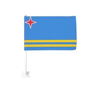 Bandiera Aruba per auto, per esterni, 30 x 45 cm, decorazione per auto su entrambi i lati