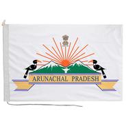 Bandiera Arunachal Pradesh con corda e levetta - fatta a mano nel Regno Unito