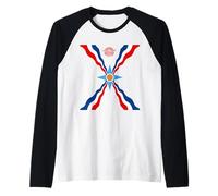 Bandiera Assira Assira,Emblema Ashur,Suryoyo Siriaco,Siria,Iraq Maglia con Maniche Raglan