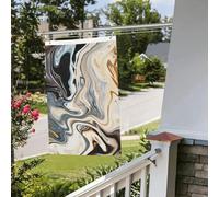 Bandiera astratta con texture a inchiostro marmo, 6 x 0,9 m, per interni ed esterni, primavera, estate, autunno, inverno, bandiere da giardino con occhiello verticale su entrambi i lati, bandiere per