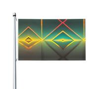 Bandiera astratta geometrica esterna quattro stagioni bandiera vacanza doppia faccia con astratto sfondo decorativo forniture per feste