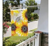 Bandiera astratta girasoli 0,9 m per esterni interni primavera estate autunno inverno giardino bandiere con occhiello verticale su entrambi i lati bandiere per le vacanze banner per decorazioni da