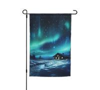 Bandiera Aurora over the Sky Decorative Bandiere da giardino Durevole Bandierine per Balcone Decorazione 30x45cm
