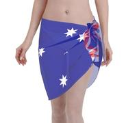Bandiera australiana Camicetta leggera e traspirante in chiffon, multiuso, protezione solare da spiaggia, adatta per le vacanze delle donne.