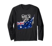 Bandiera Australiana dell'orso Koala Australi Maglia a Manica
