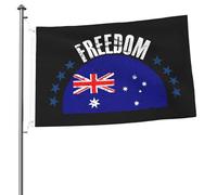 Bandiera australiana e bandiere della libertà per esterni, 2x3 piedi, bandiera bifacciale resistente per decorazioni da giardino, cortile, casa, festival, bandiera di benvenuto