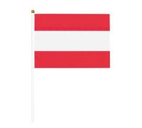 Bandiera austriaca su entrambi i lati che sventolano bandiere e mini bandierine bastone, adatte per la decorazione di feste e attività